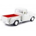 Cochesdemetal.es 1955 Chevrolet 5100 Stepside Blanco 1:24 Motor Max 73236