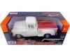 Cochesdemetal.es 1955 Chevrolet 5100 Stepside Blanco 1:24 Motor Max 73236