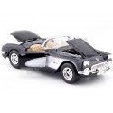 Cochesdemetal.es 1959 Chevrolet Corvette (C1) Negro / Blanco 1:24 Motor Max 73216