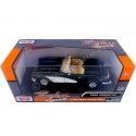 Cochesdemetal.es 1959 Chevrolet Corvette (C1) Negro / Blanco 1:24 Motor Max 73216