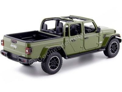 Cochesdemetal.es 2021 Jeep Gladiator Overland Open Top Pickup Verde 1:24 MOTOR MAX 79367 2