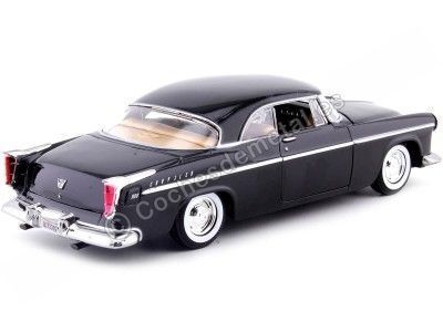 Cochesdemetal.es 1955 Chrysler C300 Negro 1:24 Motor Max 73302 2