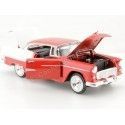 Cochesdemetal.es 1957 Chevrolet Bel Air Rojo/Blanco 1:24 Motor Max 73229