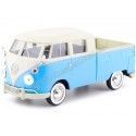 CARSDEMETAL.ES 1967 Volkswagen VW Type 2 T1 Pick-up à double cabine bleu / blanc 1:24 Motor max 79343