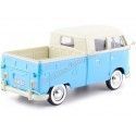 CARSDEMETAL.ES 1967 Volkswagen VW Type 2 T1 Pick-up à double cabine bleu / blanc 1:24 Motor max 79343