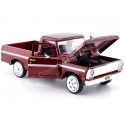 Cochesdemetal.es 1969 Ford F100 Pickup Rojo Metalizado 1:24 Motor MAX 79315