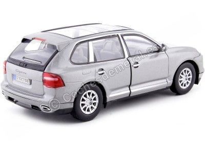 Cochesdemetal.es 2008 Porsche Cayenne Gris Metalizado 1:24 Motor Max 73344 2