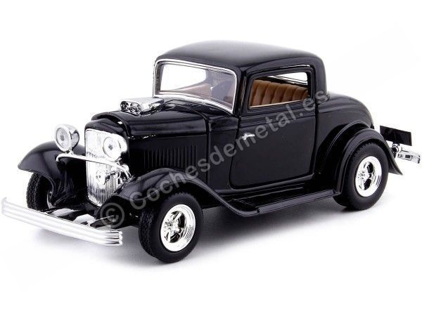 Cochesdemetal.es 1932 Ford Coupe Negro 1:24 Motor Max 73251