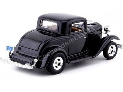 1932 Ford Coupe Negro 1:24 Motor Max 73251 Cochesdemetal.es 2