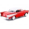 Cochesdemetal.es 1957 Chevrolet Bel Air Rojo/Blanco 1:24 Motor Max 73228