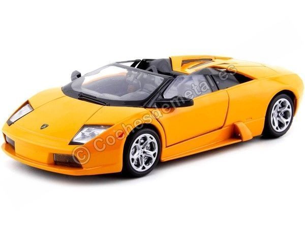 Cochesdemetal.es 2007 Lamborghini Murcielago Roadster métallisé Naranja 1:24 Motor Max 73316