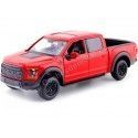 Cochesdemetal.es 2017 Ford F-150 Pickup Raptor Rojo 1:27 Motor Max 79344