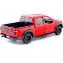 Cochesdemetal.es 2017 Ford F-150 Pickup Raptor Rojo 1:27 Motor Max 79344