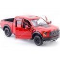 Cochesdemetal.es 2017 Ford F-150 Pickup Raptor Rojo 1:27 Motor Max 79344