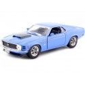 Cochesdemetal.es 1970 Ford Mustang Boss 429 Azul 1:24 Motor Max 73303