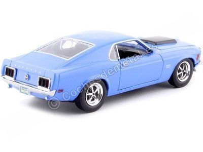 Cochesdemetal.es 1970 Ford Mustang Boss 429 Azul 1:24 Motor Max 73303 2