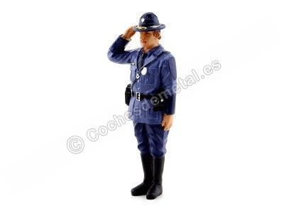 Figura de Resina "Policia Estatal Americana State Trooper Brian" 1:18 American Diorama 16110 Cochesdemetal.es