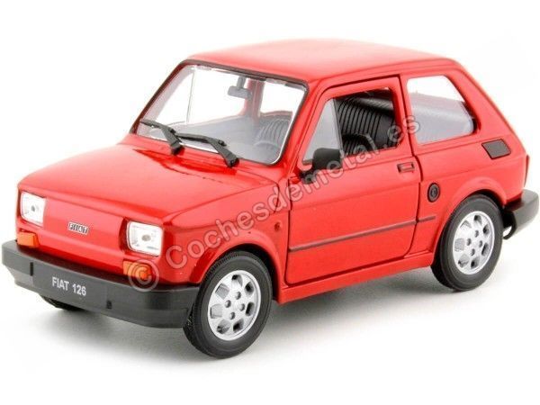 Cochesdemetal.es 1972 Fiat 126 (Seat 126) Rojo 1:21 Welly 24066