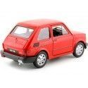 Cochesdemetal.es 1972 Fiat 126 (siège 126) Rojo 1:21 Welly 24066