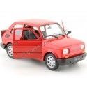 Cochesdemetal.es 1972 Fiat 126 (siège 126) Rojo 1:21 Welly 24066