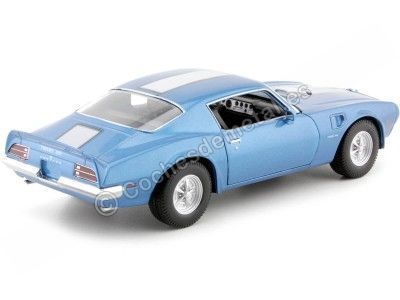 Cochesdemetal.es 1972 Pontiac Firebird Trans AM Azul 1:24 Welly 24075 2