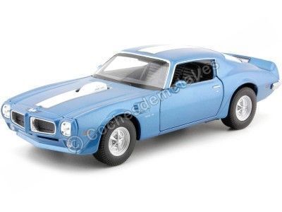 Cochesdemetal.es 1972 Pontiac Firebird Trans AM Azul 1:24 Welly 24075