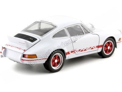 Cochesdemetal.es 1973 Porsche 911 Carrera RS 2.7 Blanco 1:24 Welly 24086 2