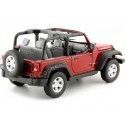 Cochesdemetal.es 2007 Jeep Wrangler Rubicon Cabrio Rojo 1:24 Welly 22489
