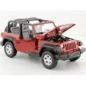 Cochesdemetal.es 2007 Jeep Wrangler Rubicon Cabrio Rojo 1:24 Welly 22489