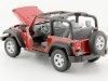 Cochesdemetal.es 2007 Jeep Wrangler Rubicon Cabrio Rojo 1:24 Welly 22489