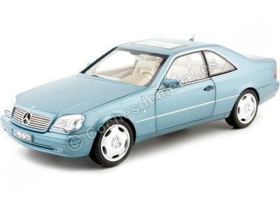 1997 Mercedes-Benz CL600 Coupe (C140) Azul Metalizado 1:18 Norev HQ 183448 Cochesdemetal.es