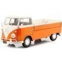 Cochesdemetal.es 1950 Volkswagen VW T1 Pickup "Surfera" Naranja/Blanco 1:18 Solido S1806701