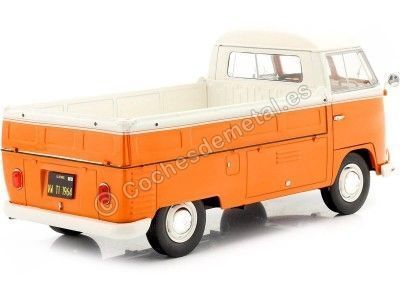 Cochesdemetal.es 1950 Volkswagen VW T1 Pickup "Surfera" Naranja/Blanco 1:18 Solido S1806701 2