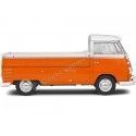 Cochesdemetal.es 1950 Volkswagen VW T1 Pickup "Surfera" Naranja/Blanco 1:18 Solido S1806701