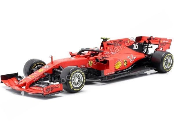 Cochesdemetal.es 2019 Scuderia Ferrari SF90 Nº16 Leclerc Ganador F1 GP Italia 1:18 Bburago 16810