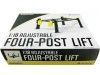 Cochesdemetal.es Elevador Ajustable de Cuatro Columnas "Four-Post Lift" Gris/Amarillo 1:18 Greenlight 13591