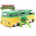 Cochesdemetal.es 1962 Volkswagen VW Bus T1 + Leonardo "Tortugas Ninja" 1:24 Jada Toys 31786/253285000