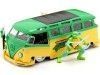 Cochesdemetal.es 1962 Volkswagen VW Bus T1 + Leonardo "Tortugas Ninja" 1:24 Jada Toys 31786/253285000