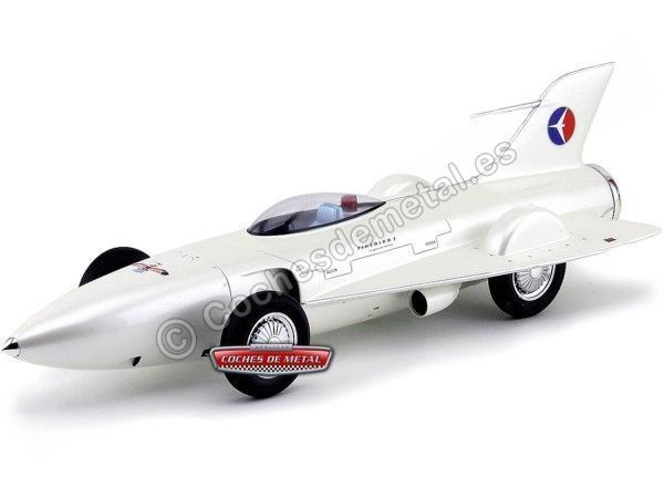 Cochesdemetal.es 1953 GMC XP-21 Firebird I Concept Blanco Perla 1:18 Vrai Scale TSM121806