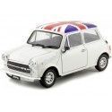 Cochesdemetal.es 1974 Mini Cooper 1300 con Bandera de Reino Unido Blanco 1:24 Welly 22496