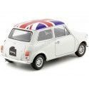 Cochesdemetal.es 1974 Mini Cooper 1300 con Bandera de Reino Unido Blanco 1:24 Welly 22496
