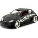 Cochesdemetal.es 2003 Peugeot 206 Tuning Negro Mate 1:24 Welly 22486