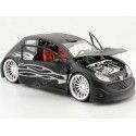 Cochesdemetal.es 2003 Peugeot 206 Tuning Negro Mate 1:24 Welly 22486