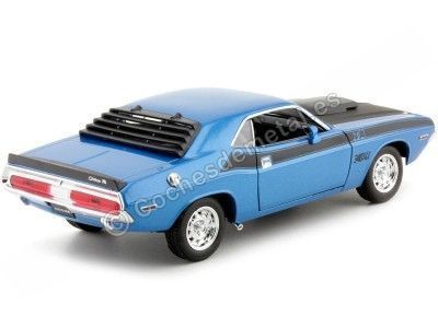 1970 Dodge Challenger T/A Azul Metalizado 1:24 Welly 24029 Cochesdemetal.es 2