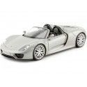 Cochesdemetal.es 2013 Porsche 918 Spyder Open Top Gris Metalizado 1:24 Welly 24055