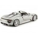 CARSDEMETAL.ES 2013 PORSCHE 918 SPYDER OUVERT TOP GRY METALLIQUE 1:24 WELLY 24055