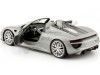 CARSDEMETAL.ES 2013 PORSCHE 918 SPYDER OUVERT TOP GRY METALLIQUE 1:24 WELLY 24055