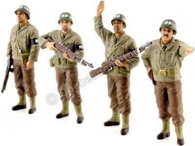 Figura de Resina "WWII US Policía Militar, Set de 4" 1:18 American Diorama 77414 77415 77416 77417 Cochesdemetal.es
