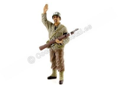 Cochesdemetal.es Figura de Resina "WWII US Policía Militar Figura I" 1:18 American Diorama 77414