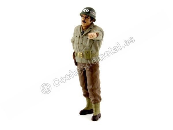 Cochesdemetal.La résine Figure "WWII US Military Polycy Figure II" 1:18 American Diorama 77415